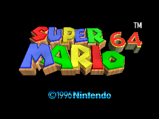 Super Mario 64 (USA) Title Screen